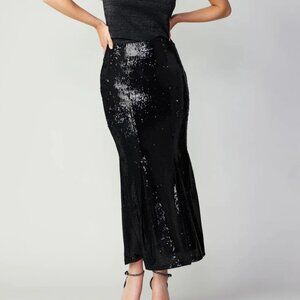 Maggie Sequin Flared Skirt - Current Air